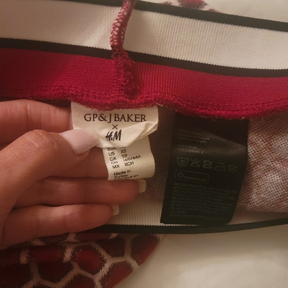 GP & J BAKER X H&M PATTERNED PENCIL SKIRT SZ XS - Picture 6 of 6